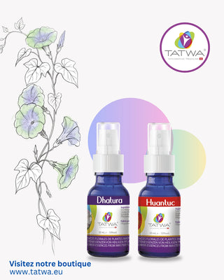 Kit Floral Libération profonde - Se libérer des mémoires et renaître à soi, essences florales Dhatura et Huantuc.